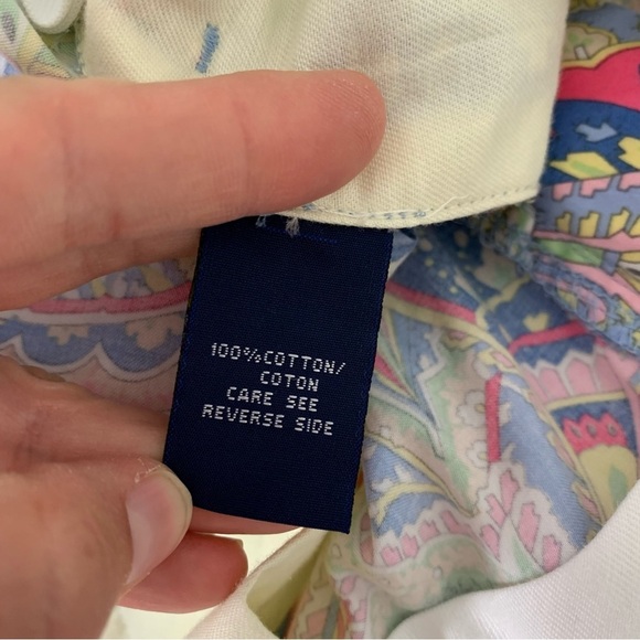 Ralph Lauren Golf Womens Paisley Bermuda Shorts Size 12 Pockets Colorful - Picture 4 of 11